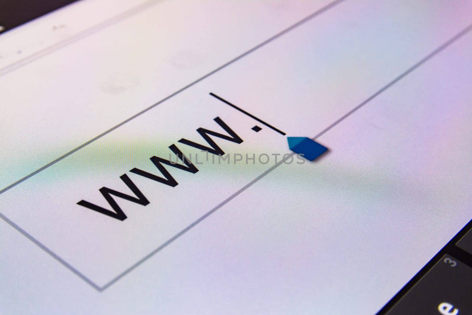 Magnifying Glass Search Box Empty Blank Internet Screen www URL Link