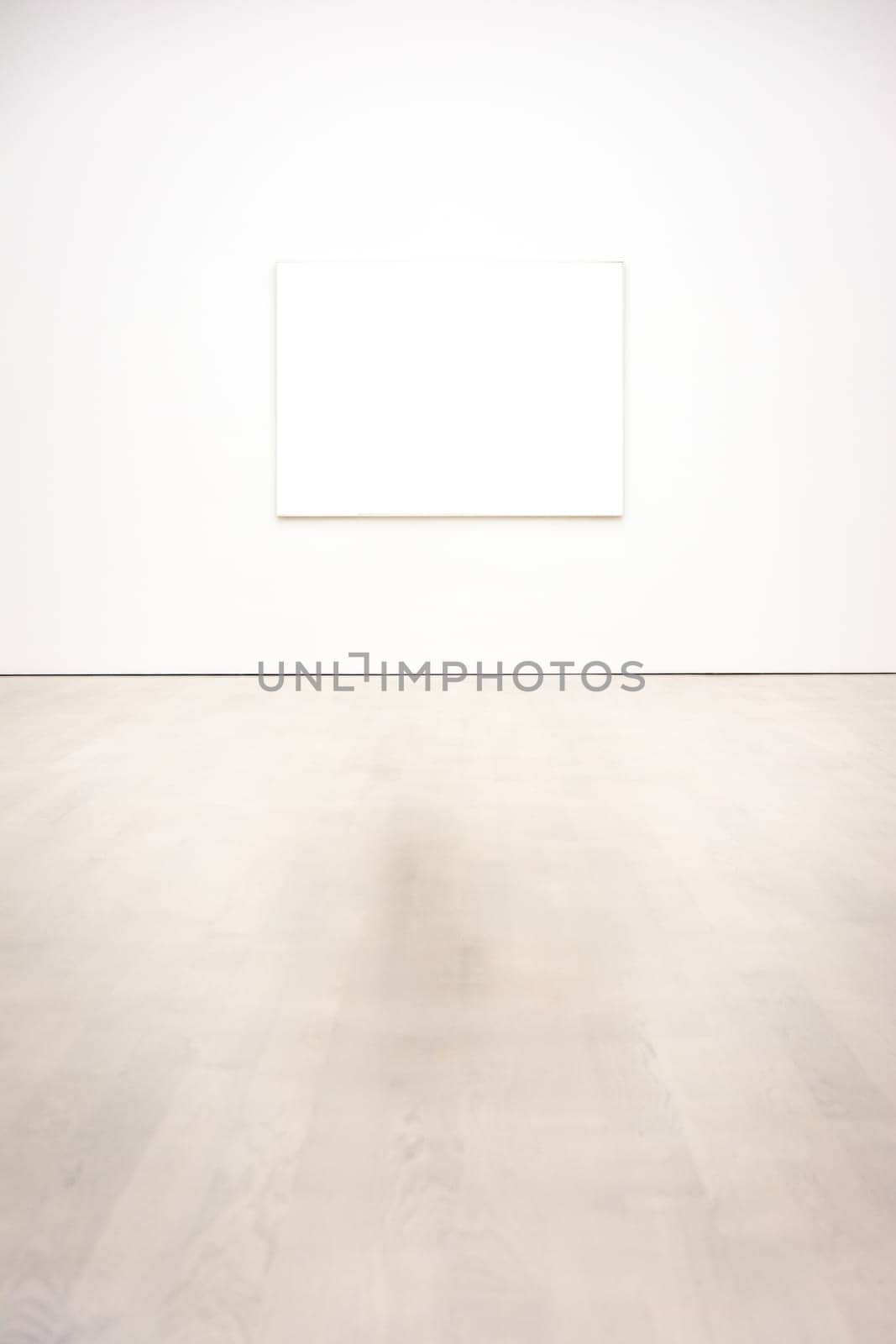 Modern Art Museum Frame Wall Clipping Path Isolated White Vector Illustration Template
