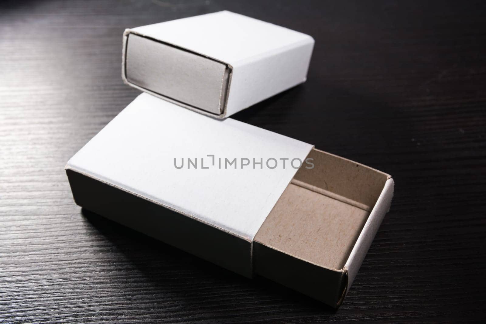 Paper Match Boxes Cartons Cardboard White Blank Template Contraast