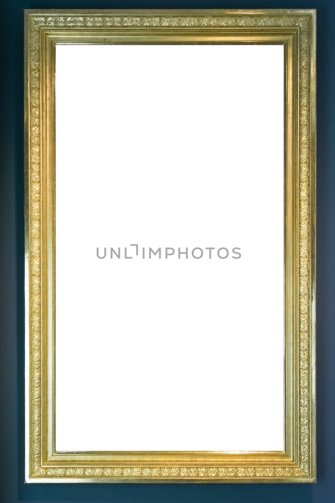 Art Museum Frame Vintage Ornate Painting Picture Blank Clipping Path Isolated Beautiful