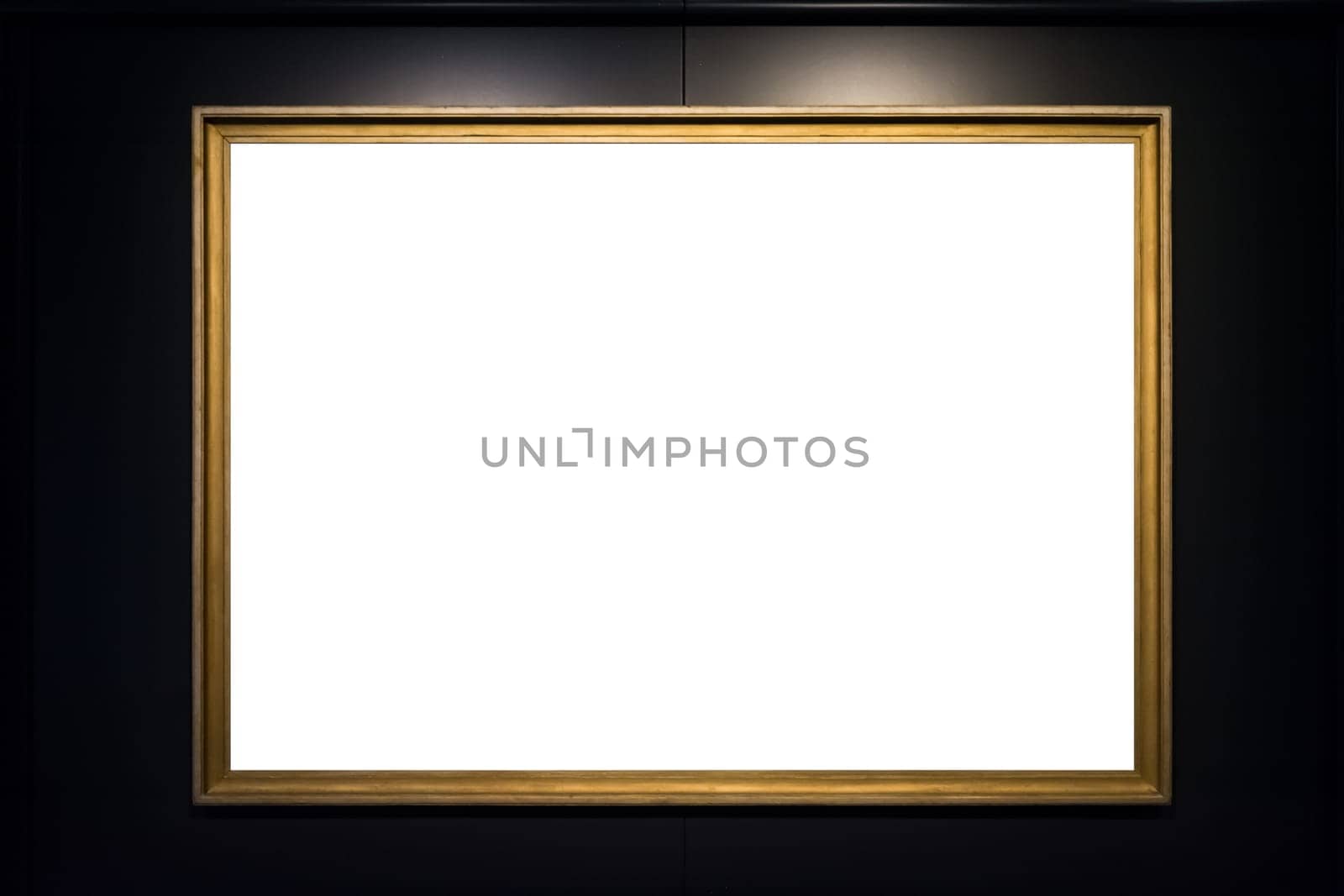 Art Museum Frame Vintage Ornate Painting Picture Blank Clipping Path Isolated Beautiful