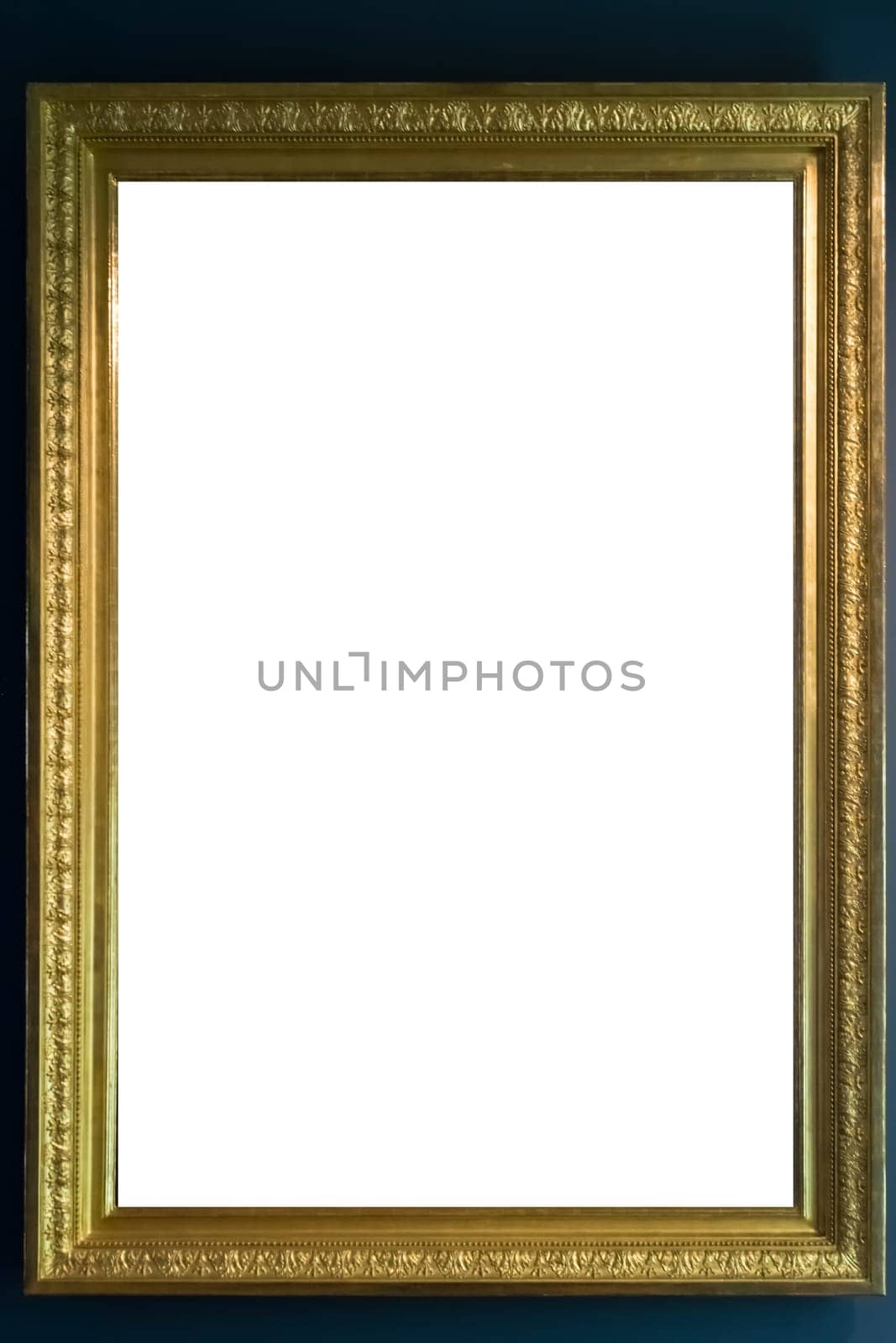 Art Museum Frame Vintage Ornate Painting Picture Blank Clipping Path Isolated Beautiful
