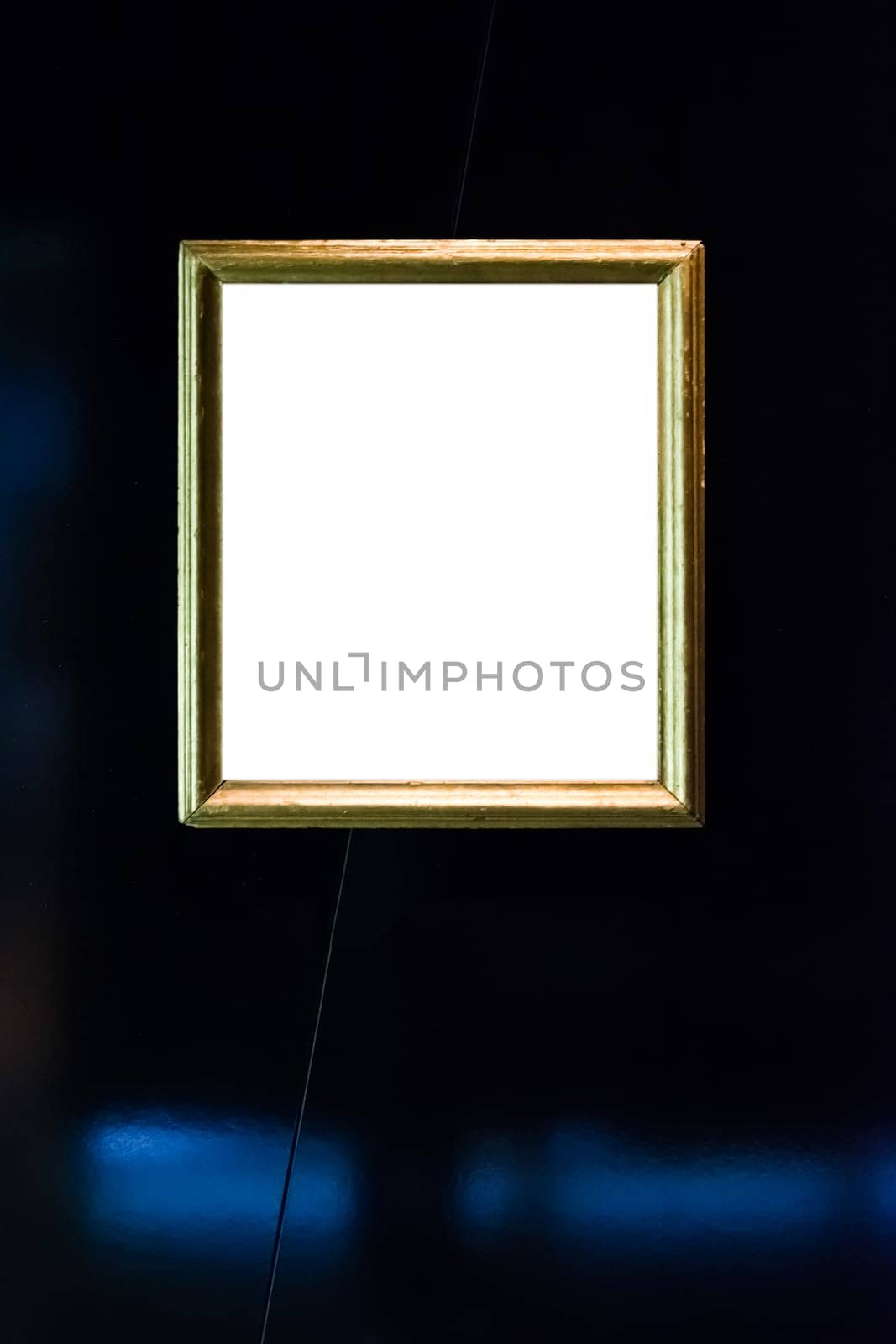 Art Museum Frame Vintage Ornate Painting Picture Blank Clipping Path Isolated Beautiful