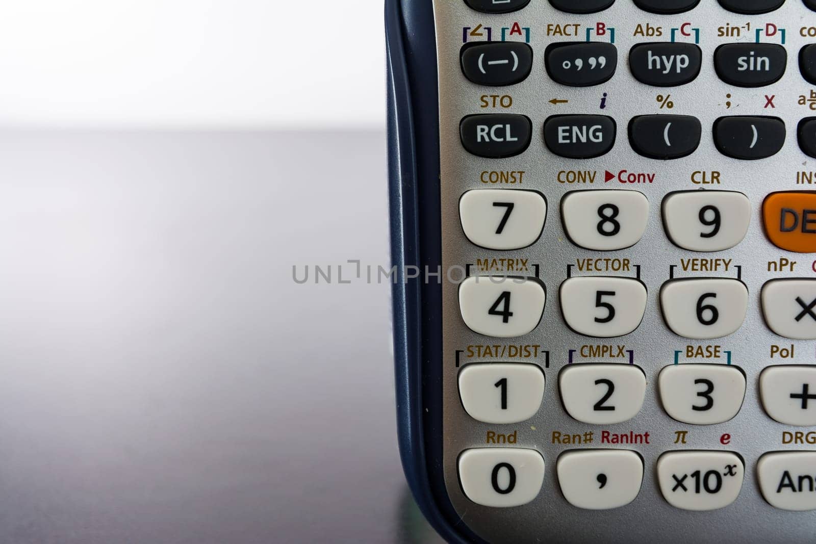 Calculator Keypad Numbers Buttons Small Modern Desk Work White