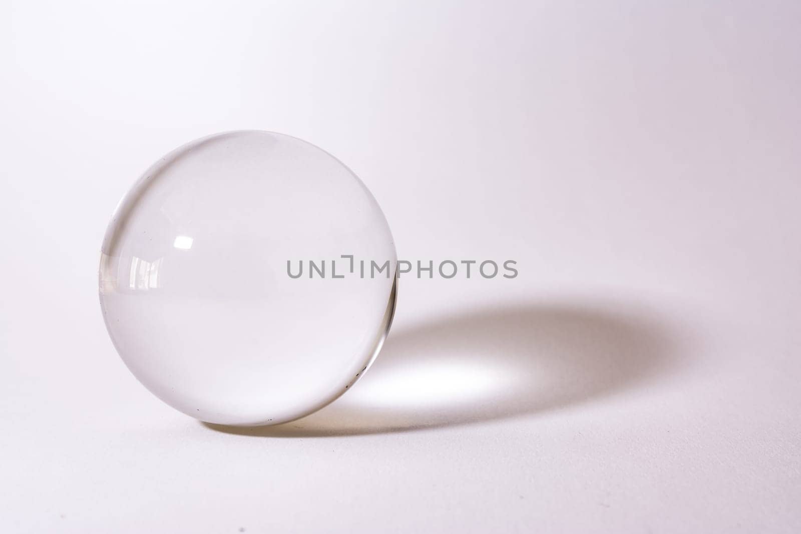 Crystal Glass Sphere Ball Transparent White Simple Object Background Light