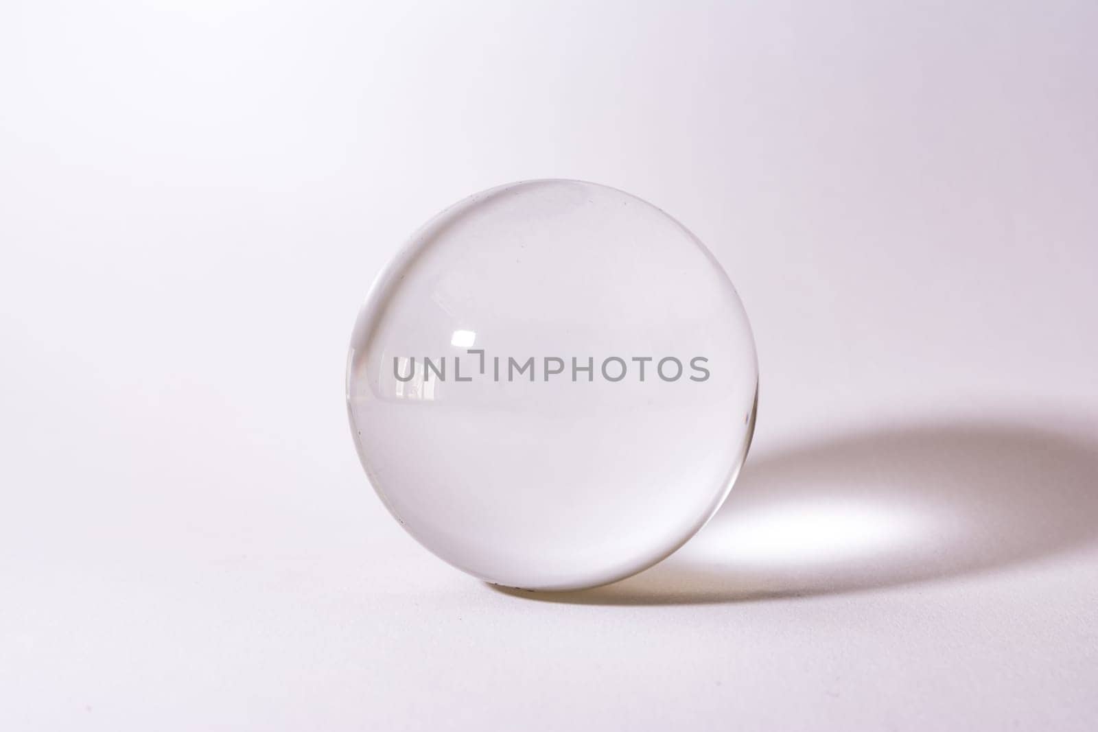 Crystal Glass Sphere Ball Transparent White Simple Object Background Light