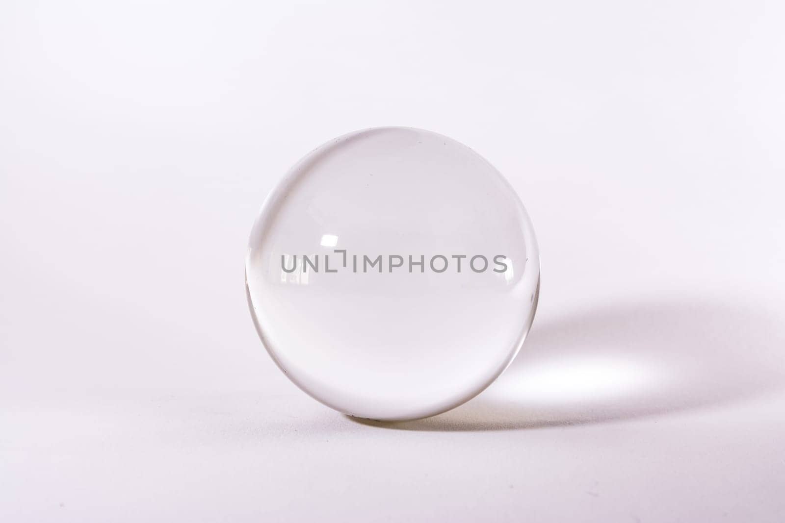 Crystal Glass Sphere Ball Transparent White Simple Object Background Light