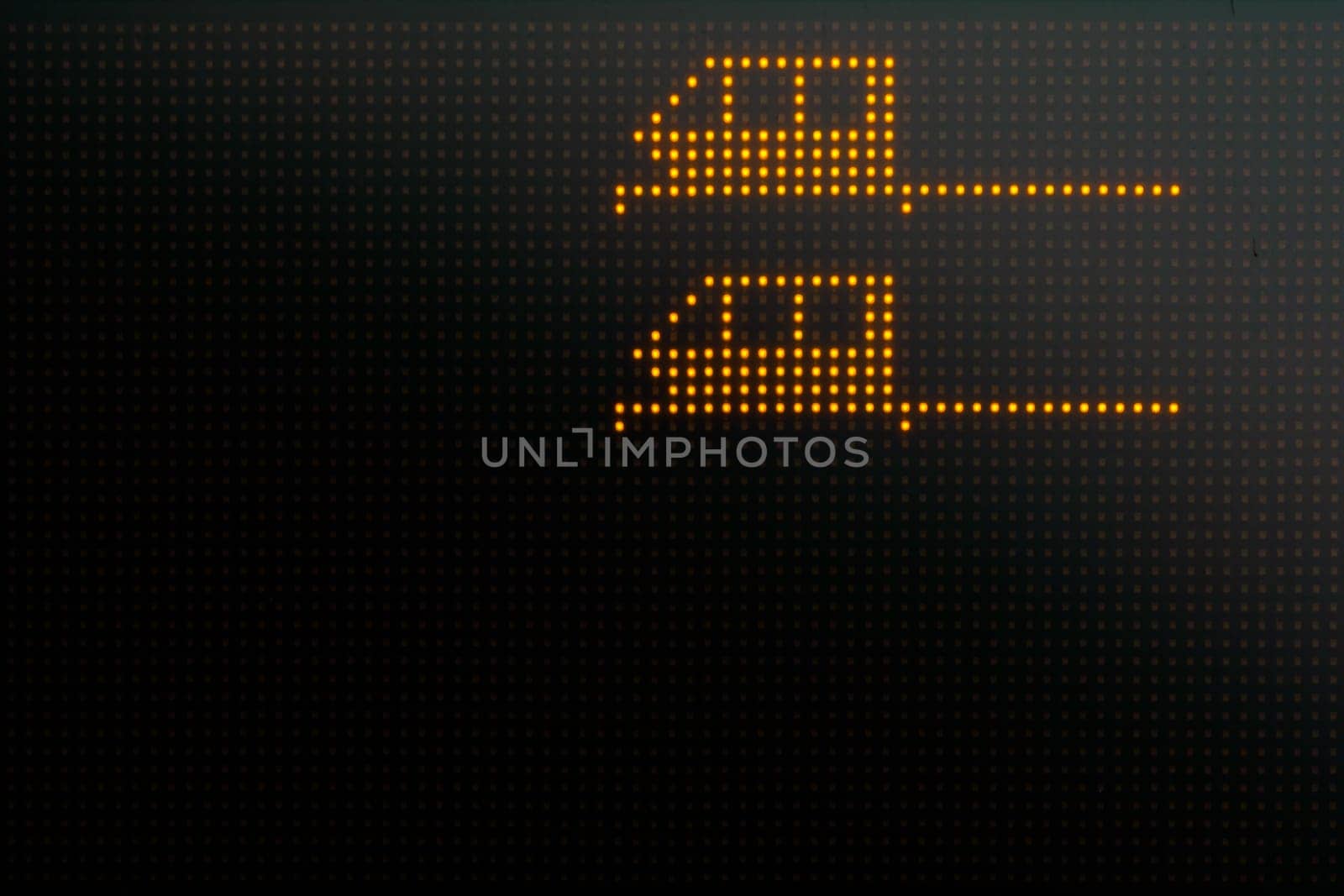 Digital Train Subway Public Transportation Arrival Arrangement Display LED Sign Symbol Wagon Car Carts Orange Black Electronic