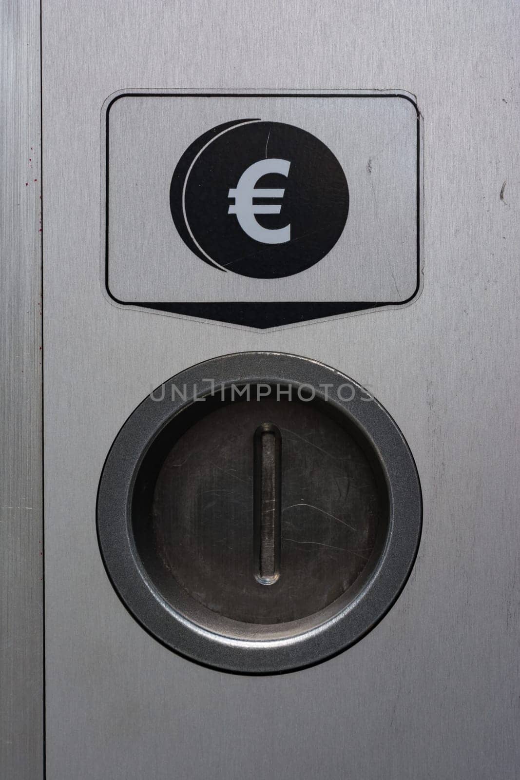 Metal Coin Slot Diagram Euro Closed Secure Payment Machine