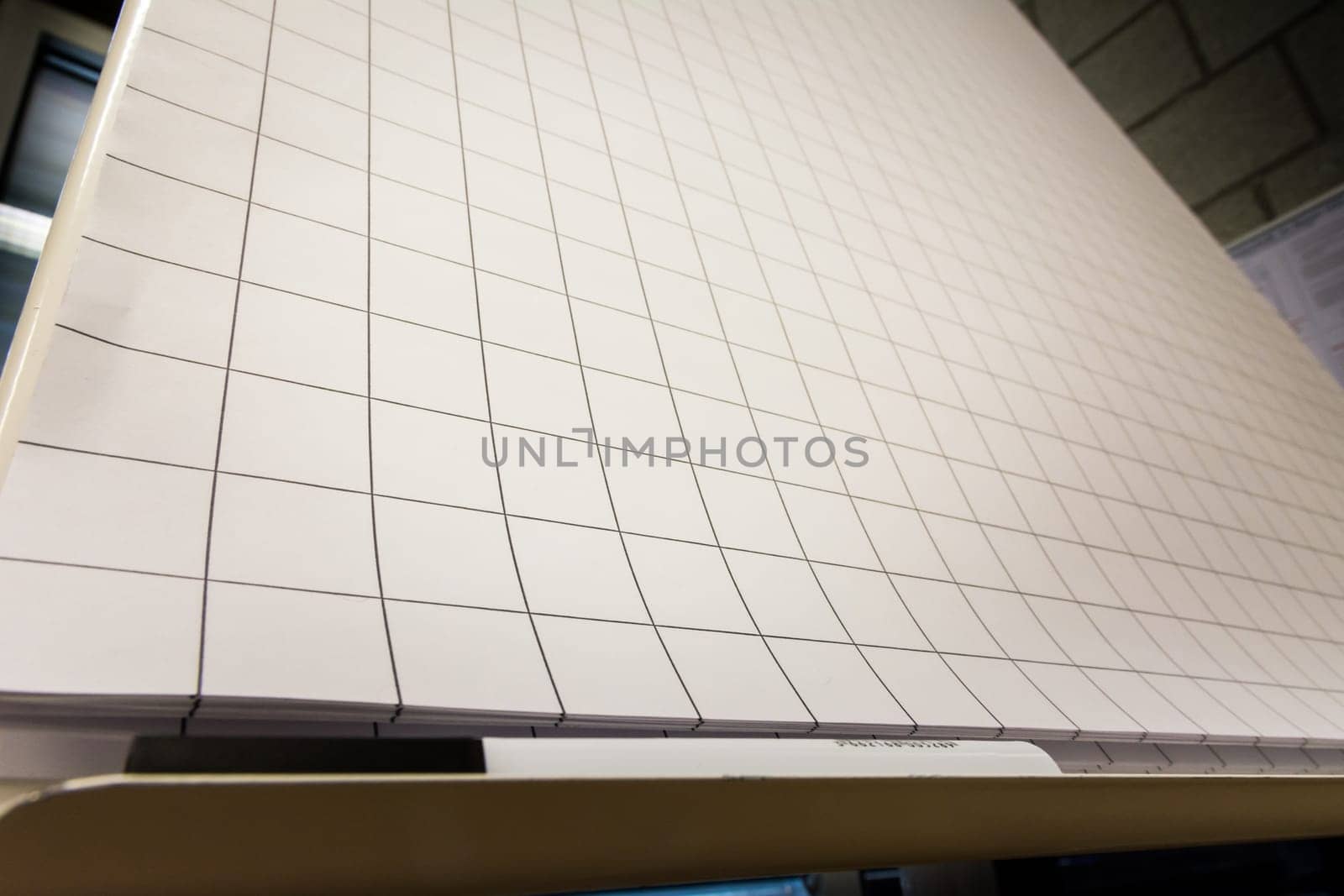 Grid Paper Flipchart Large Sheets Brainstorming Empty Blank Black White Marker Corner Perspective Board