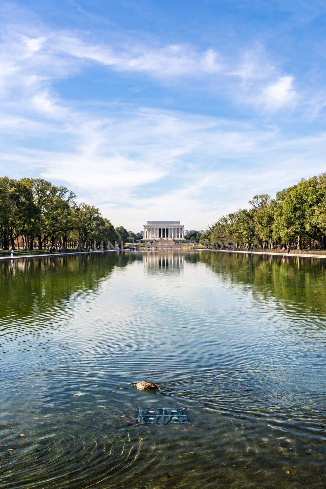 Lincoln Memorial Over Reflecting Pool National Mall Daytime Washington DC USA