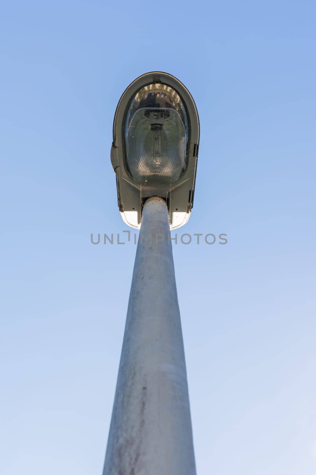 Street Lamp from Ground Perpsective Metal Pole