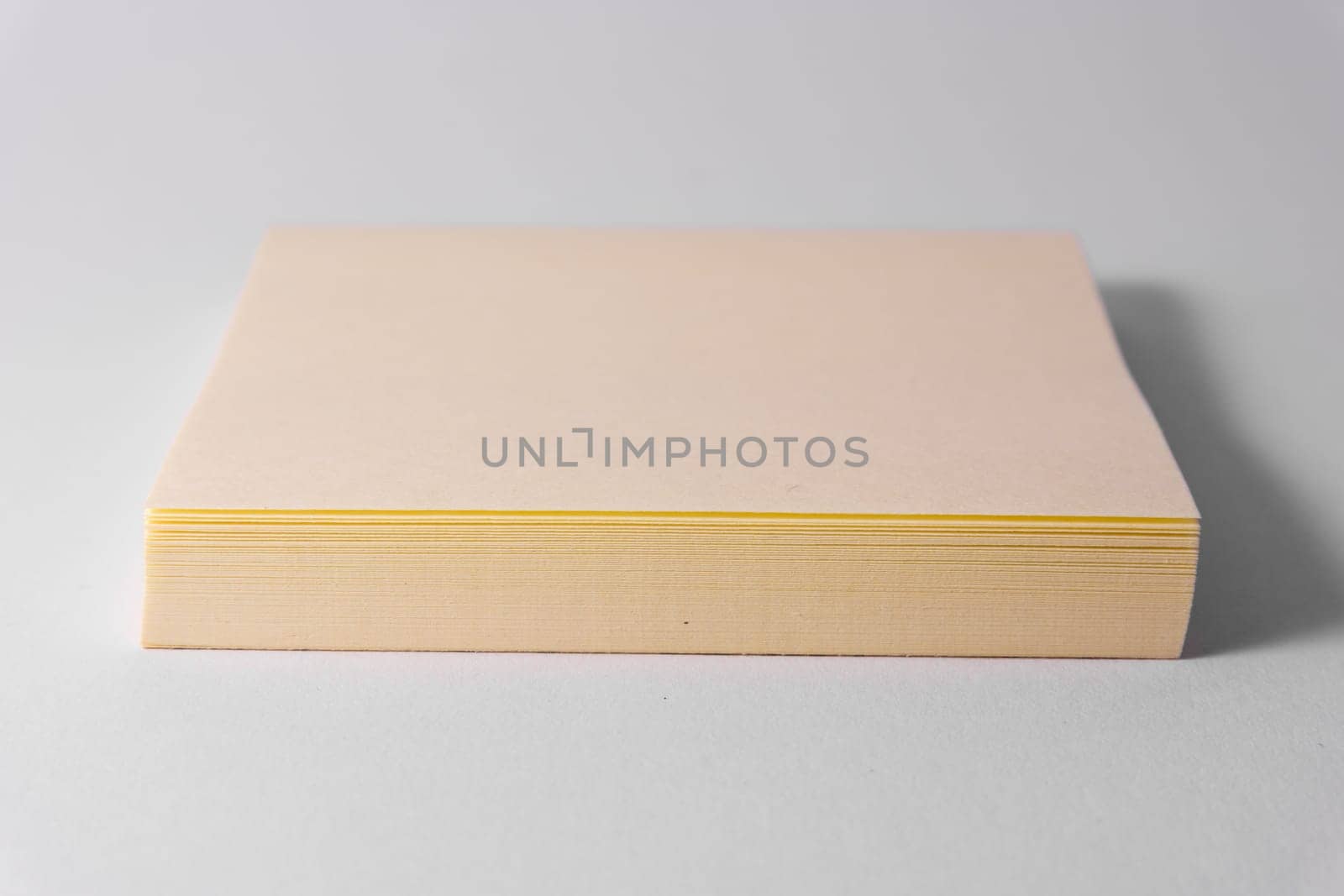 Sticky Notes Notepad Yellow Square White Background Office Supply
