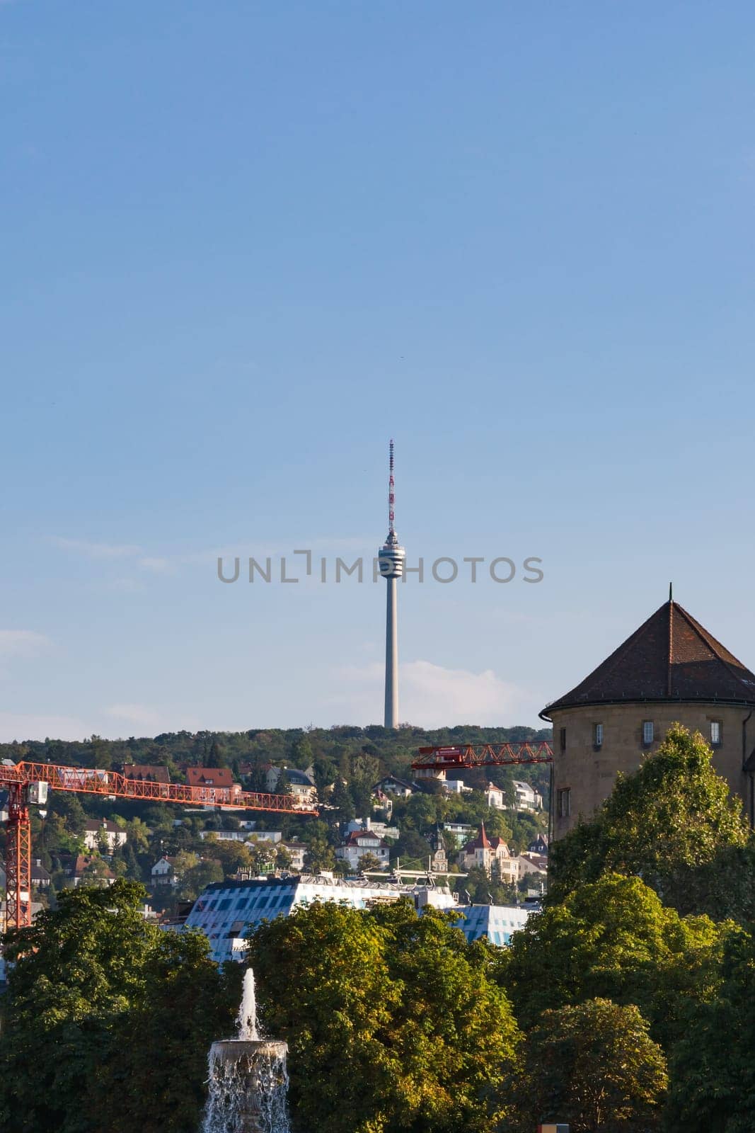 Stuttgart Germany Europe TV Tower Monument Architecture Travel Landscape Schlossplatz