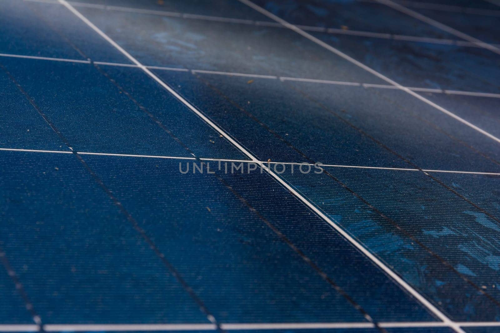 Solar Panel Blue Texture Close Detail Energy Renewable Device Installation
