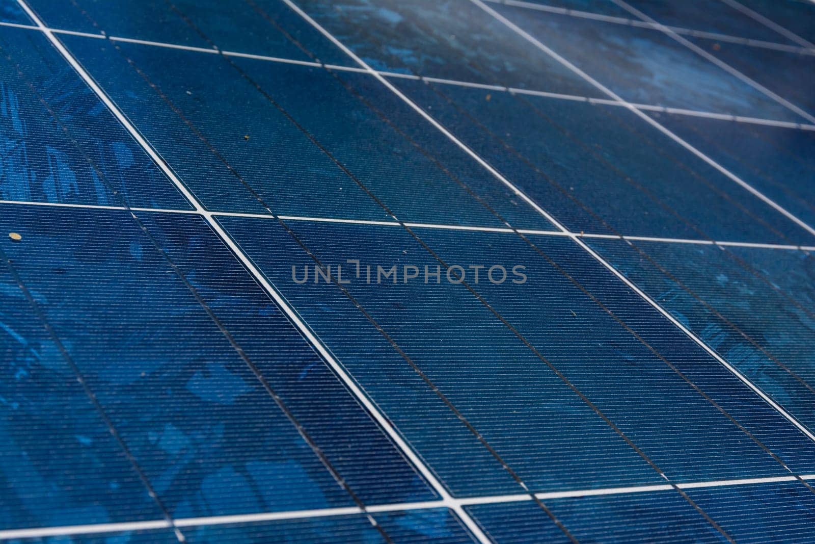 Solar Panel Blue Texture Close Detail Energy Renewable Device Installation