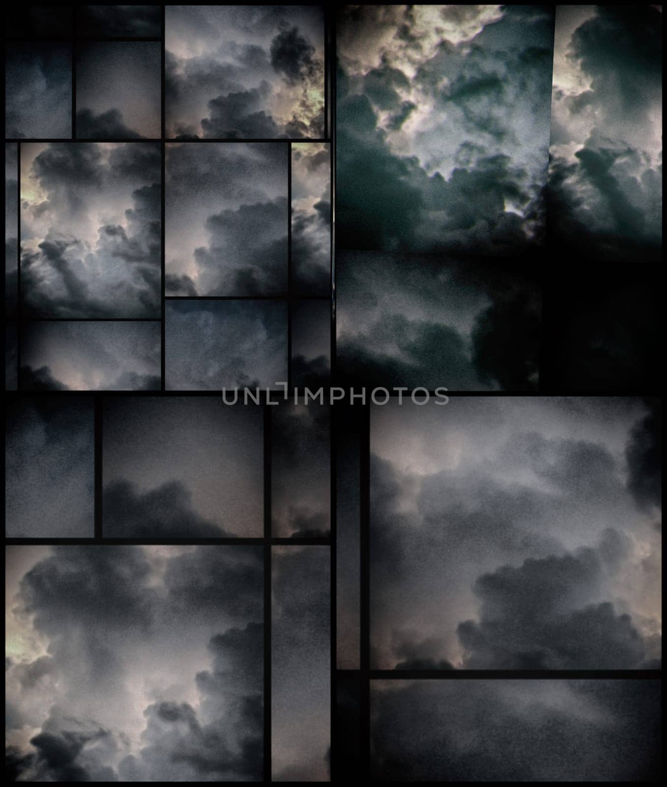 Abstract geometrc background with clouds