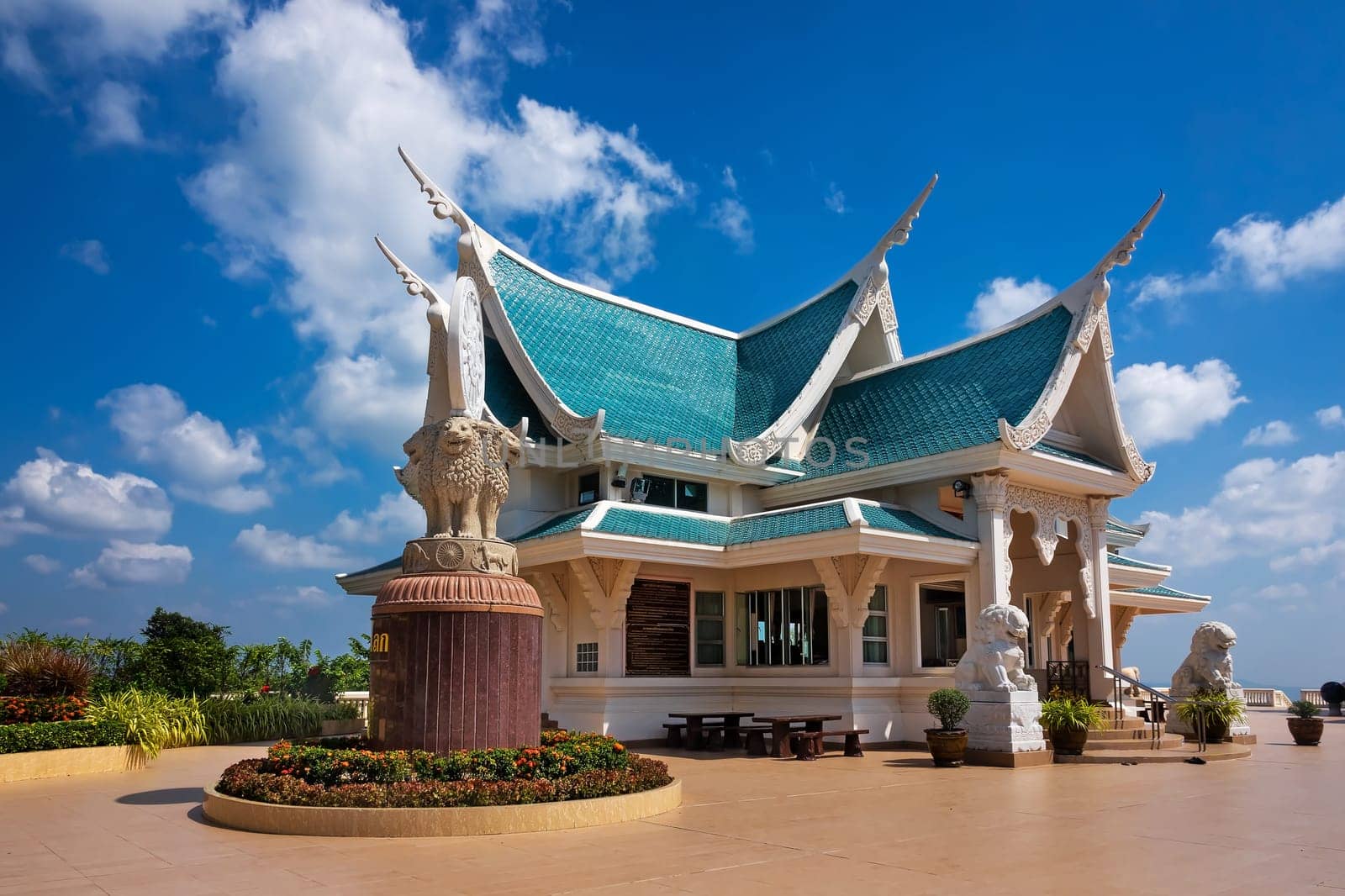 Buddhist Temple Wat Pa Phu Kon, famous place and travel destination in Udon Thani Province, Thailand