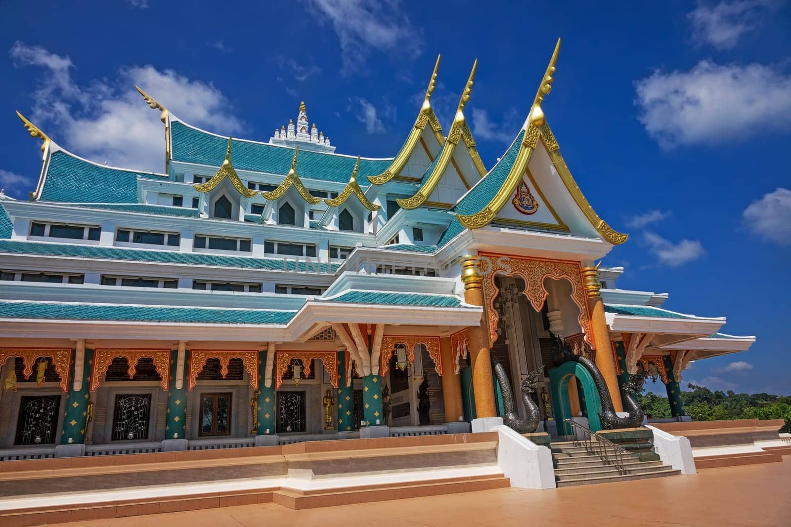 Buddhist Temple Wat Pa Phu Kon, famous place and travel destination in Udon Thani Province, Thailand