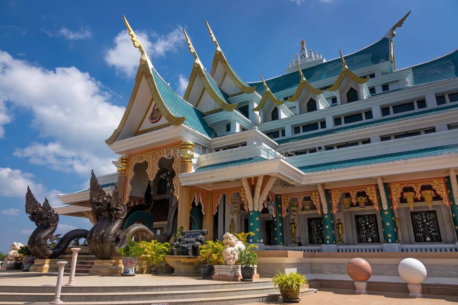 Buddhist Temple Wat Pa Phu Kon, famous place and travel destination in Udon Thani Province, Thailand