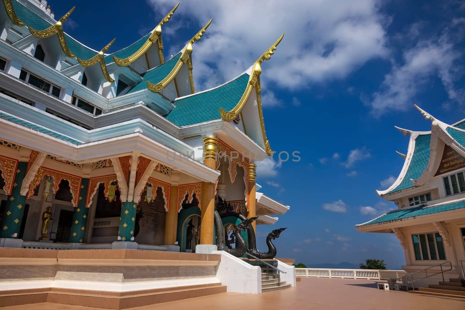 Buddhist Temple Wat Pa Phu Kon, famous place and travel destination in Udon Thani Province, Thailand