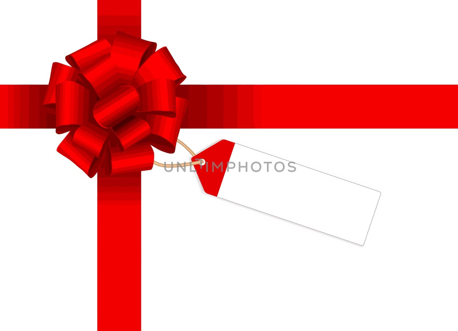 gift wrapping red ribbon package suprice anniversary illustration