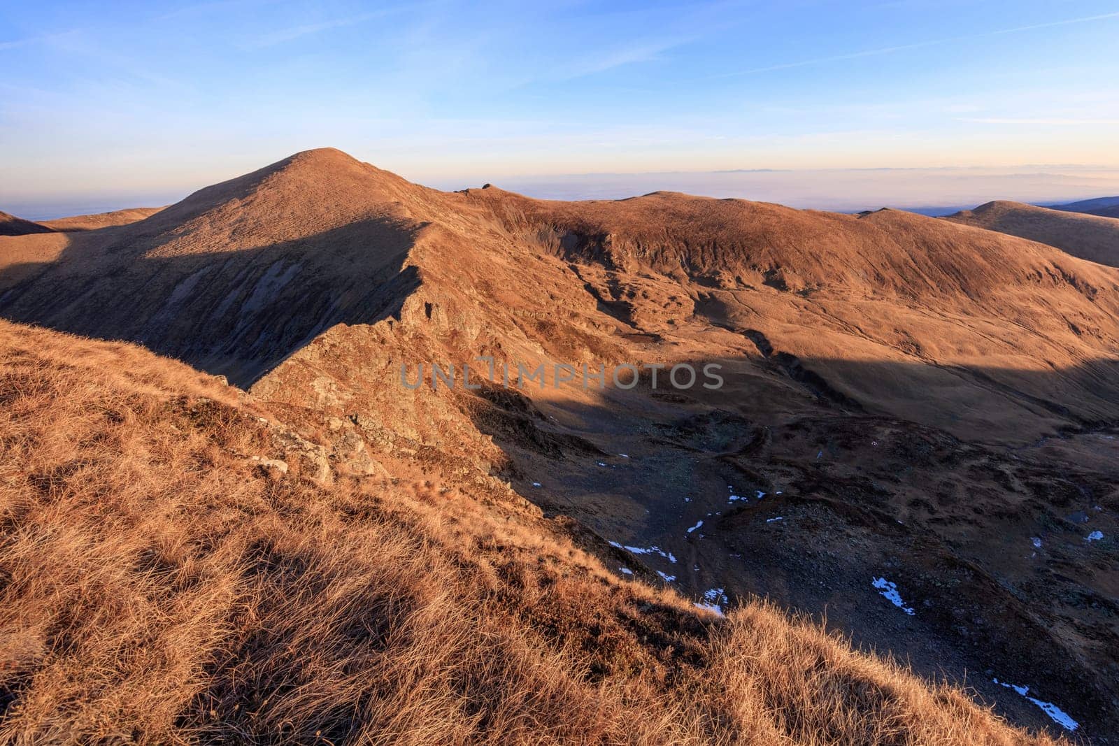 The Urlea Peak (2473m) in Fagaras Mountains, Romania
