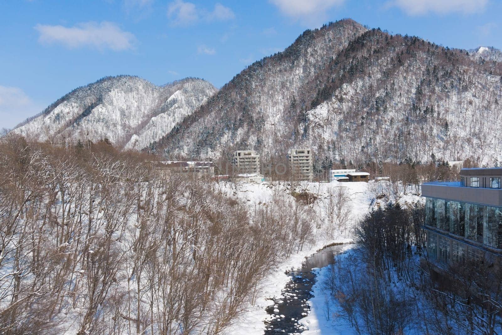 Jozankei Onsen is located inside Shikotsu-Toya National Park between the high cliffs of the Toyohira River. The town is only one hour outside central Sapporo, making it a popular side trip from the city. It is one of the most popular places for tourist.