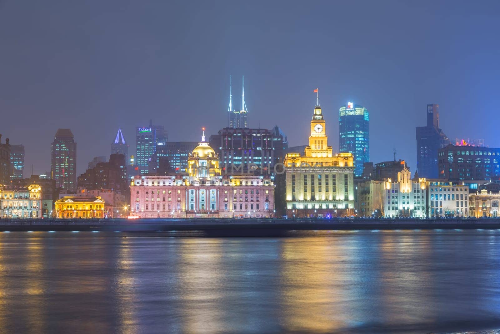 The Bund or Waitan is a waterfront area in central Shanghai.The Bund usually refers to the buildings and wharves on the section of the road, as well as some adjacent areas. It is one of the most famous tourist destinations in Shanghai.