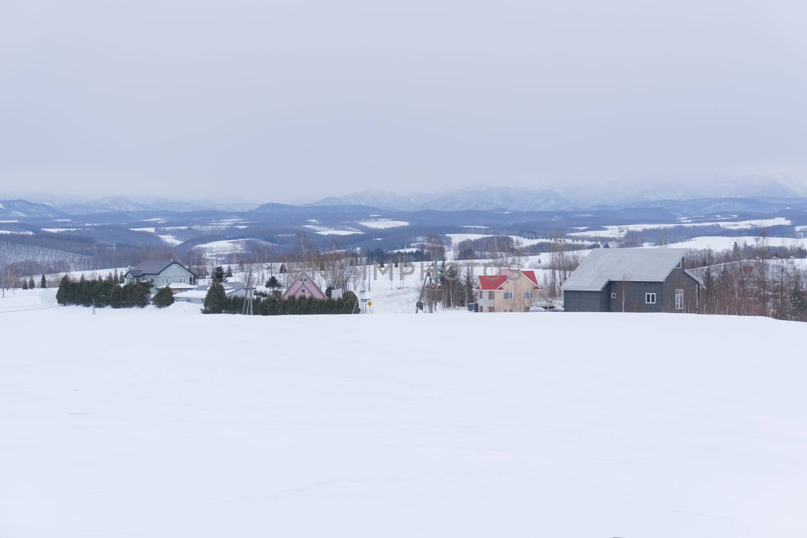 Biei is a small town surrounded by a picturesque landscape of gently rolling hills and vast fields. A pleasant way to enjoy the charm of Biei is by cycling or driving through the hills and visiting some of the flower fields and famous trees along the way.