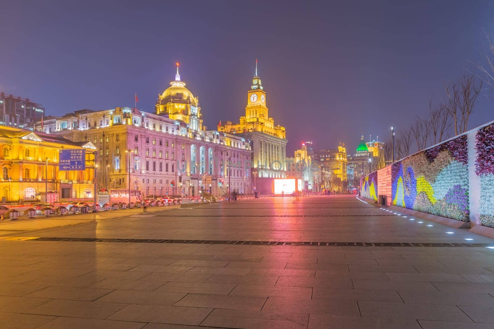 The Bund or Waitan is a waterfront area in central Shanghai.The Bund usually refers to the buildings and wharves on the section of the road, as well as some adjacent areas. It is one of the most famous tourist destinations in Shanghai.