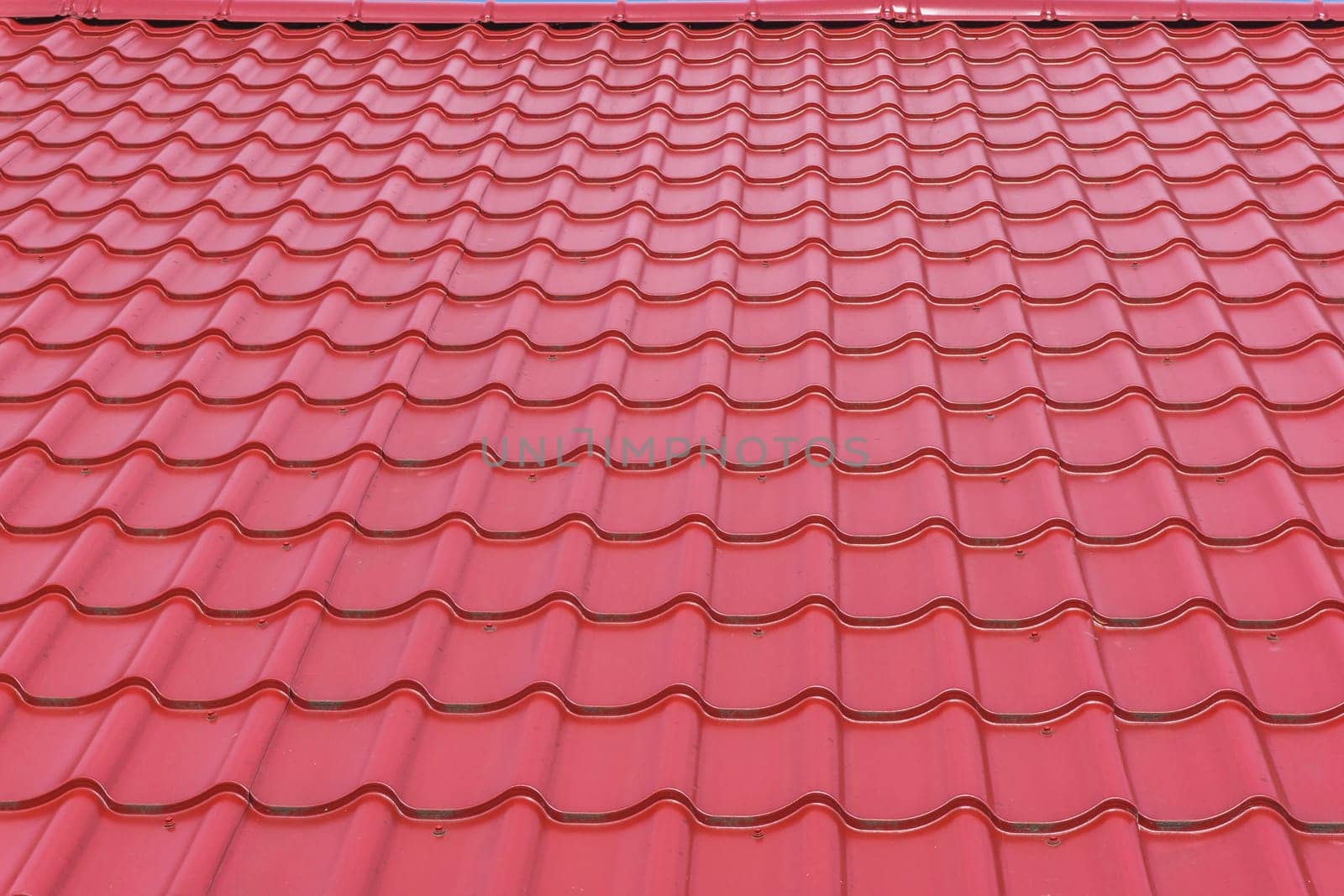 modern bright deep red glossy rooftop tiling texture background