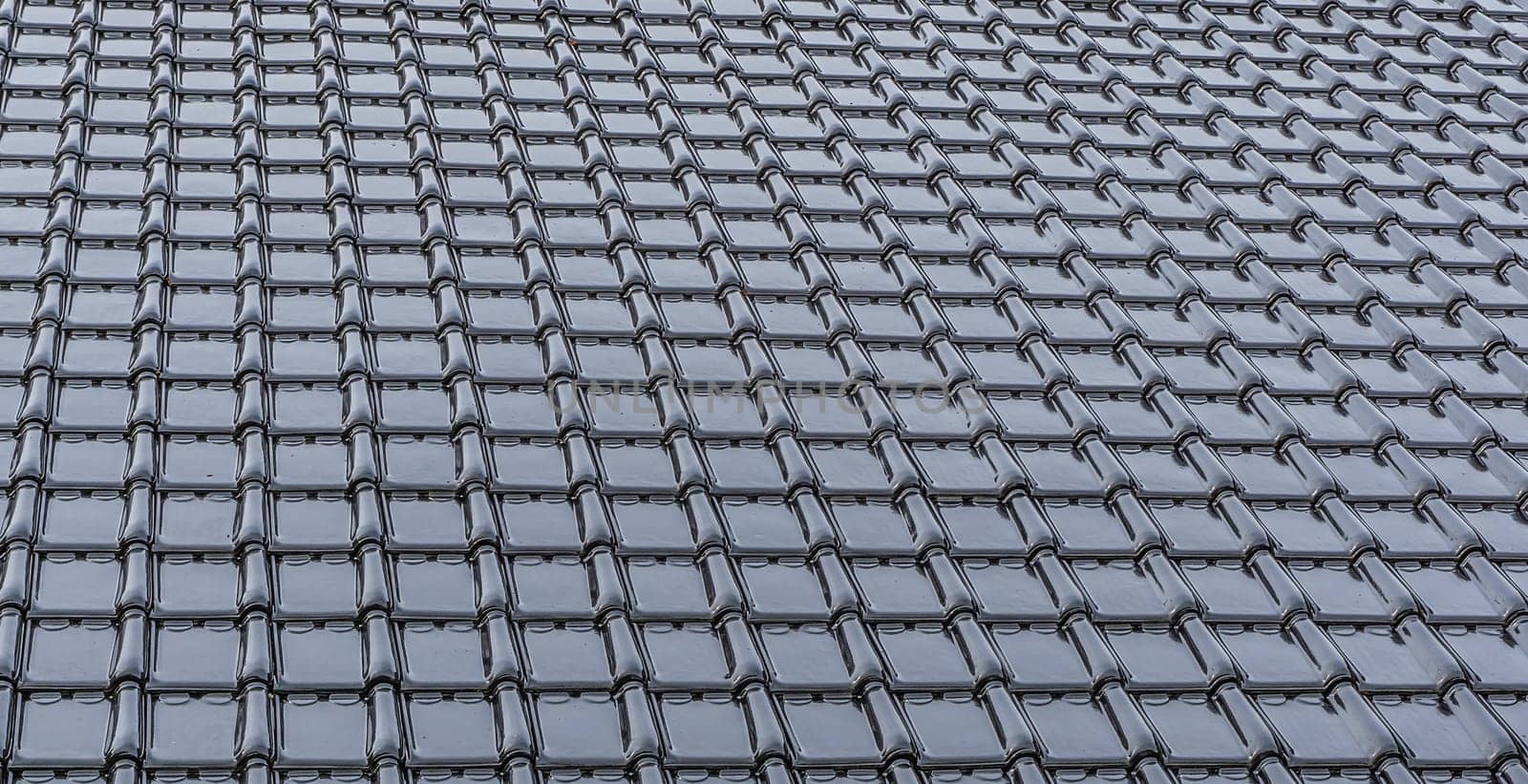 modern black glossy rooftop tiling texture background