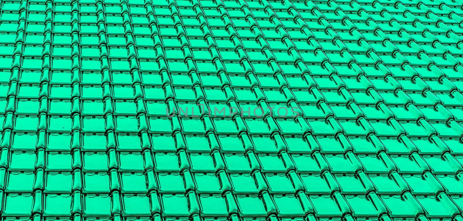 modern mint green glossy rooftop tiling texture background