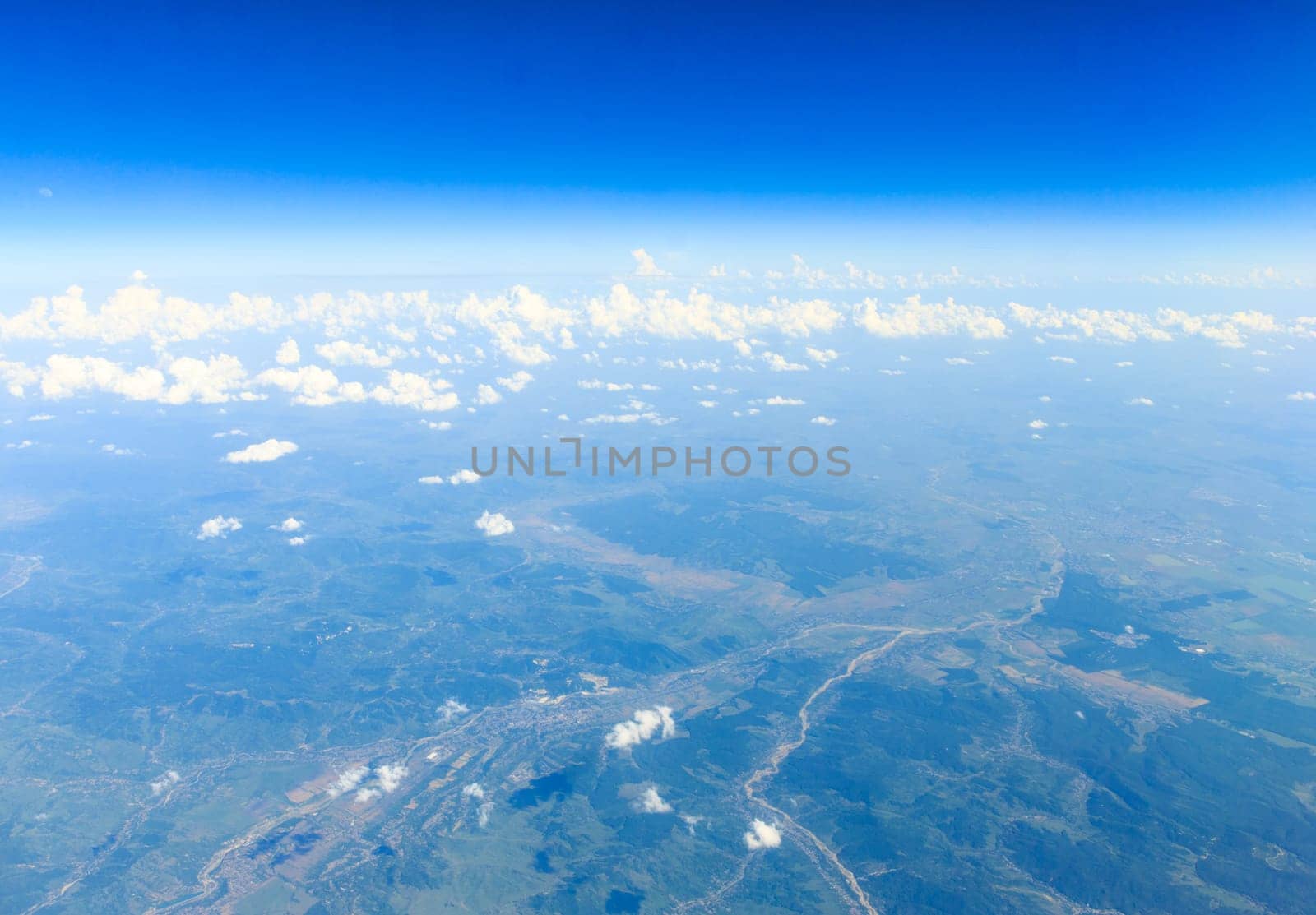 clouds in the blue sky..