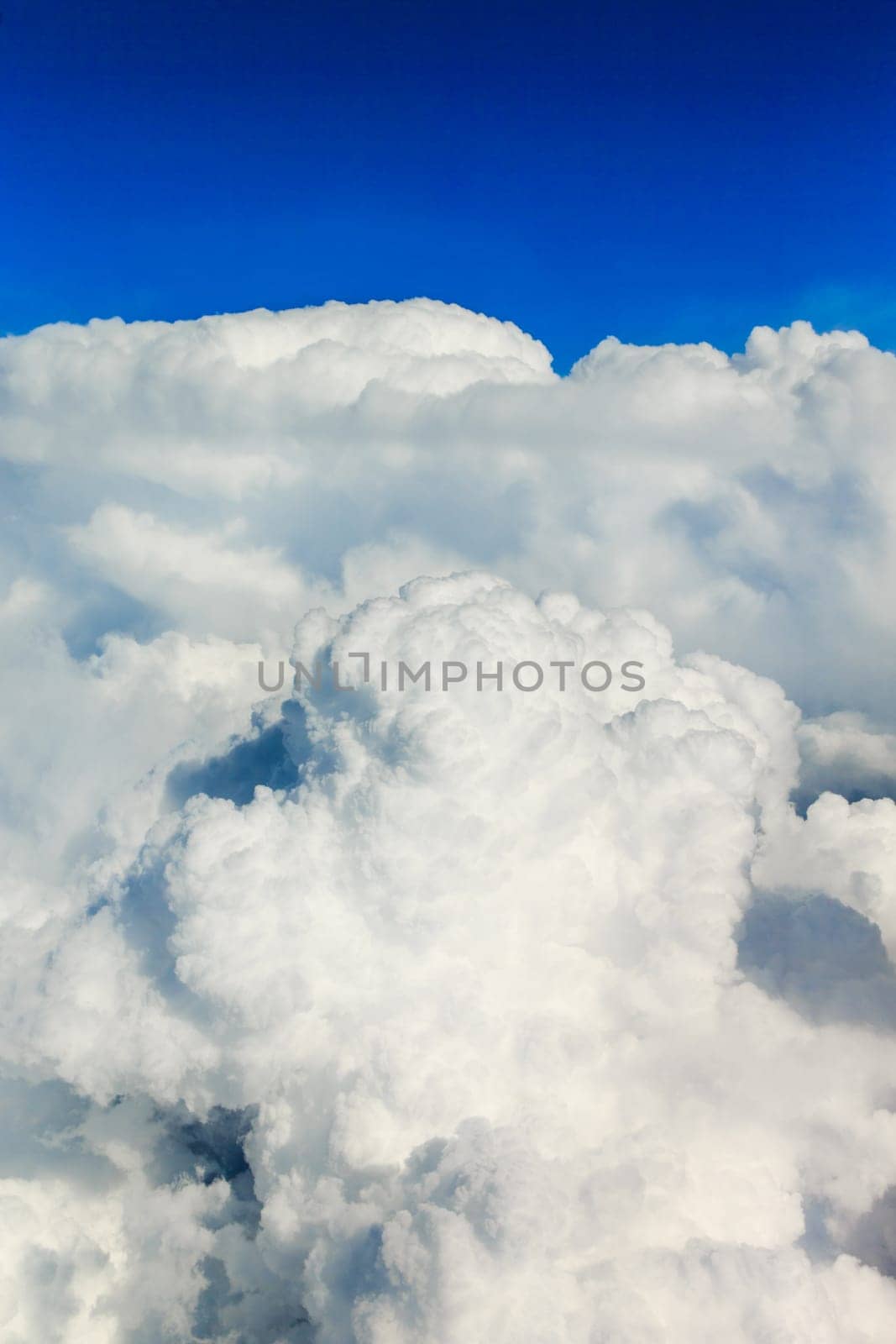 clouds in the blue sky..