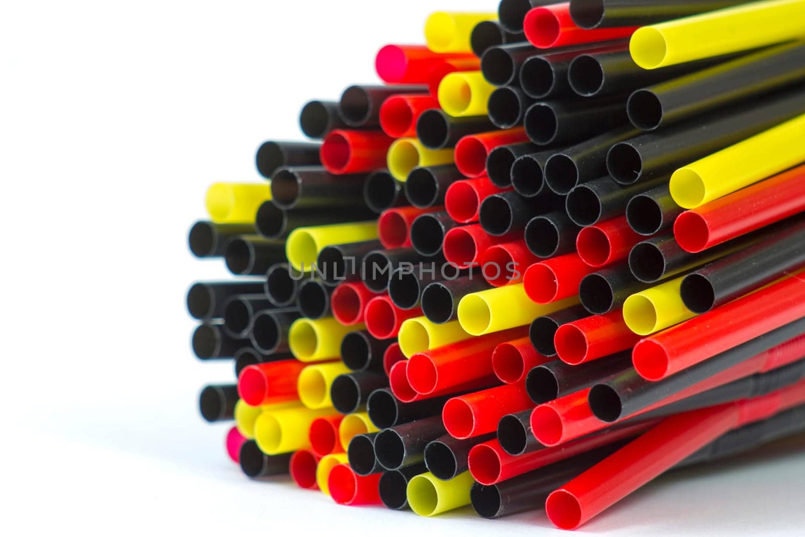 Colorful drinking straws background