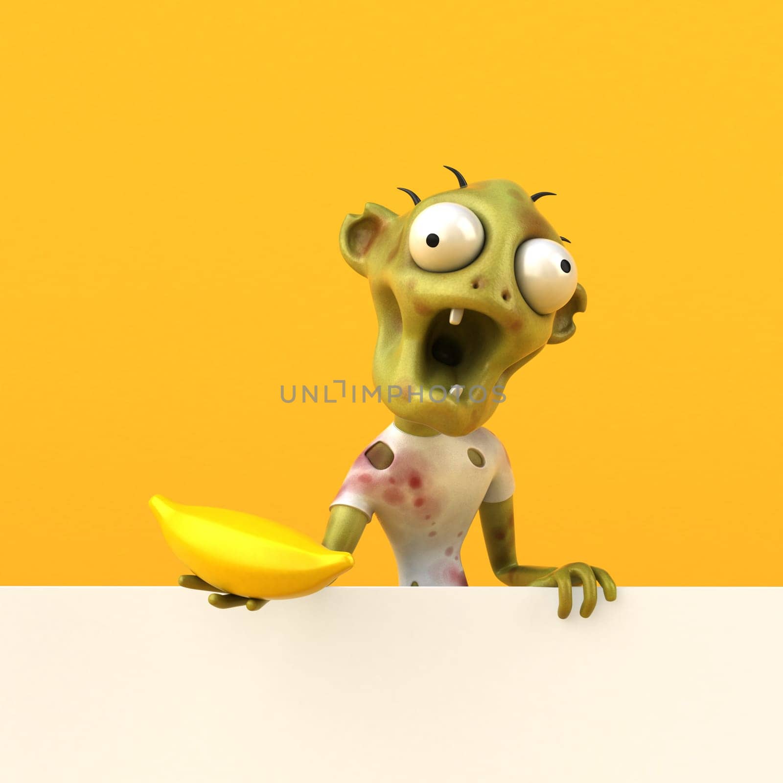 Fun zombie - 3D Illustration