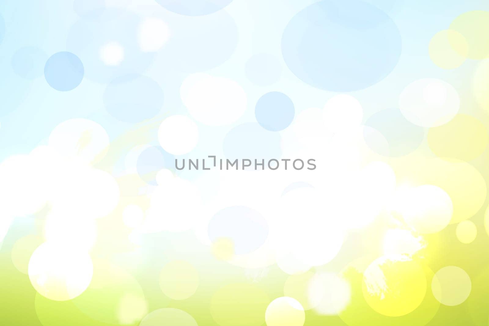 Abstract blurred vivid spring summer pastel bokeh background texture with bright soft color circles. Space for your text. Beautiful backdrop illustration.