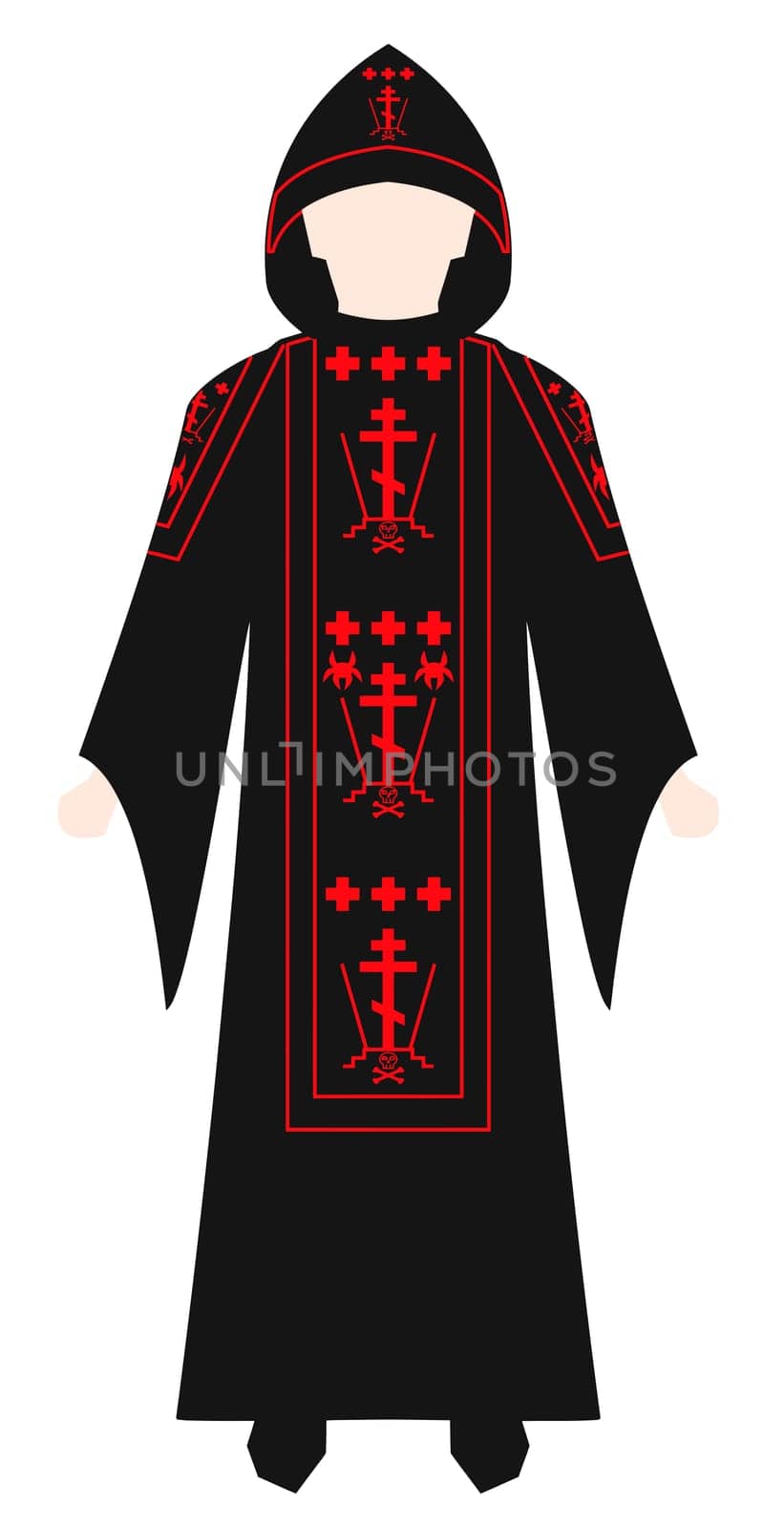 vestment orthodox church priest illustration