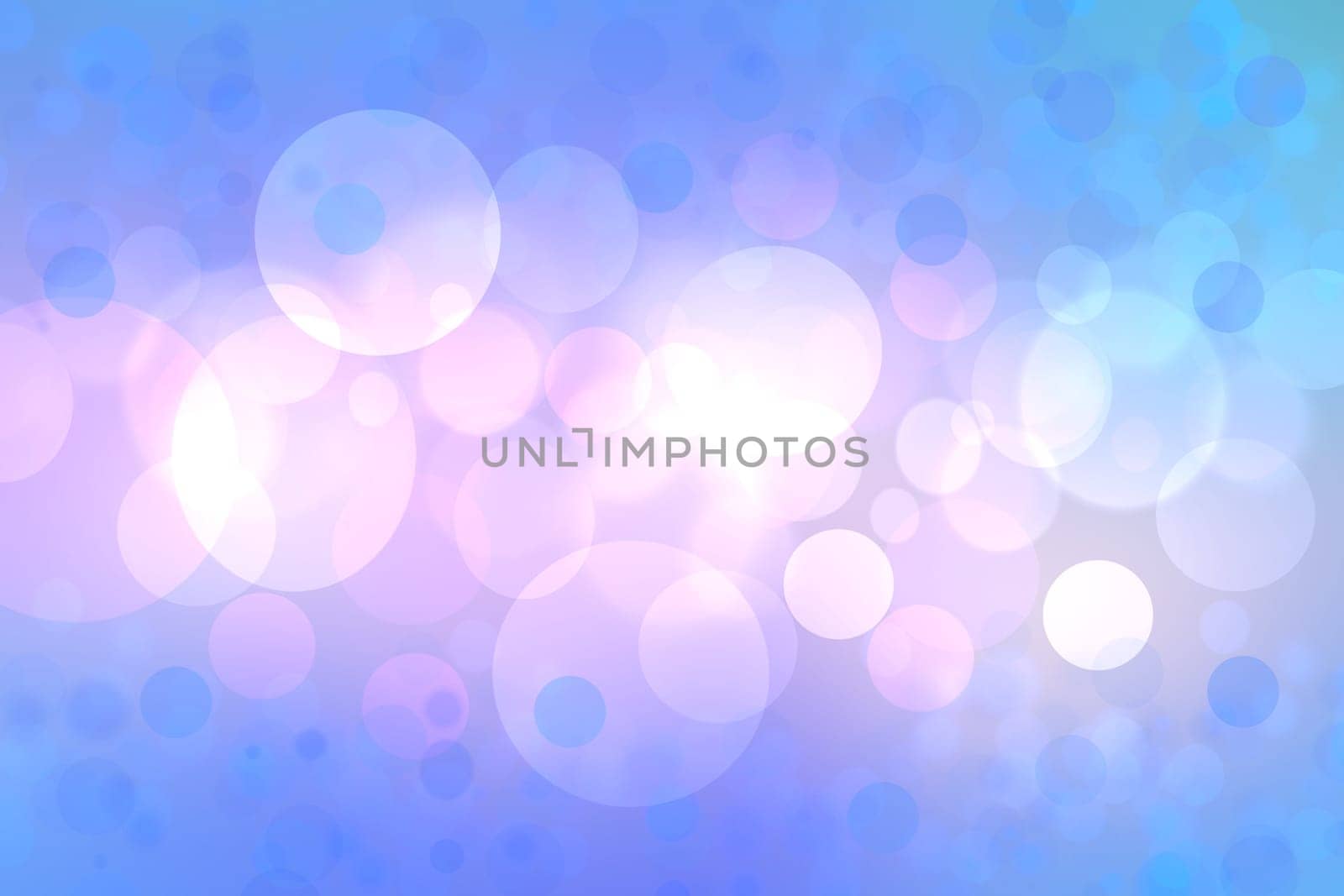 Abstract blue illustration. Abstract light blue pastel bokeh background texture with bright soft color circles. Beautiful template for your design.