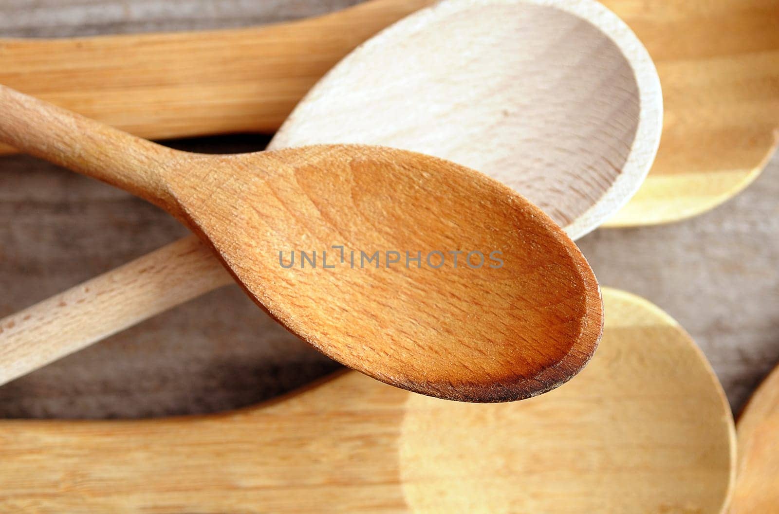 Wooden cooking spoon
