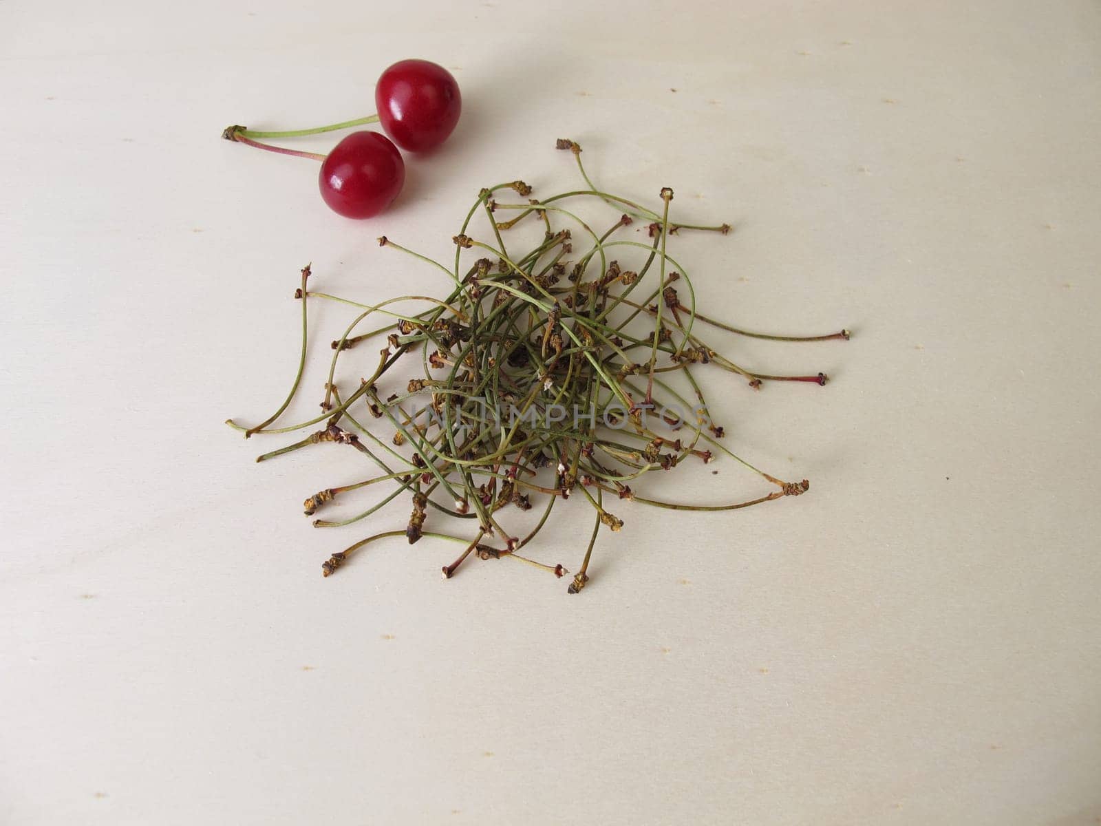 Dried cherry stems