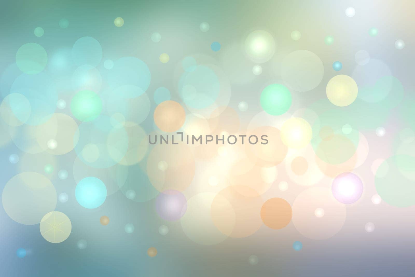 Happy holiday background. Abstract cute and delicate festive colorful summer background texture with soft style colored bokeh circles. Template for holidays, wedding or other festivals.