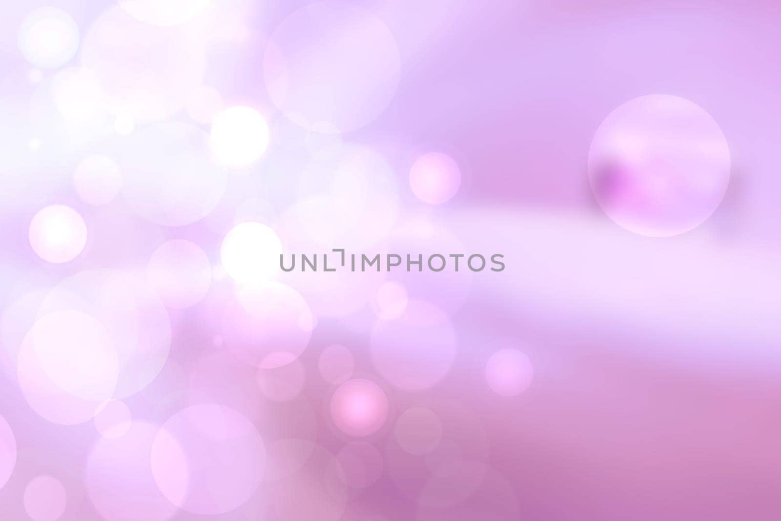 Purple bright abstract bokeh. Purple and pink gradient glowing background with bright blurred circles and glittering stars. Beautiful texture.