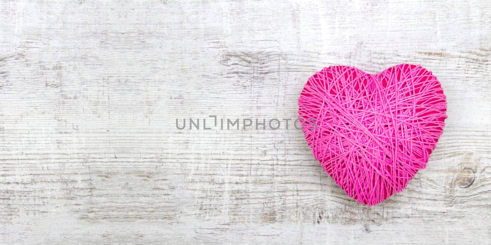 Pink clew in shape of heart