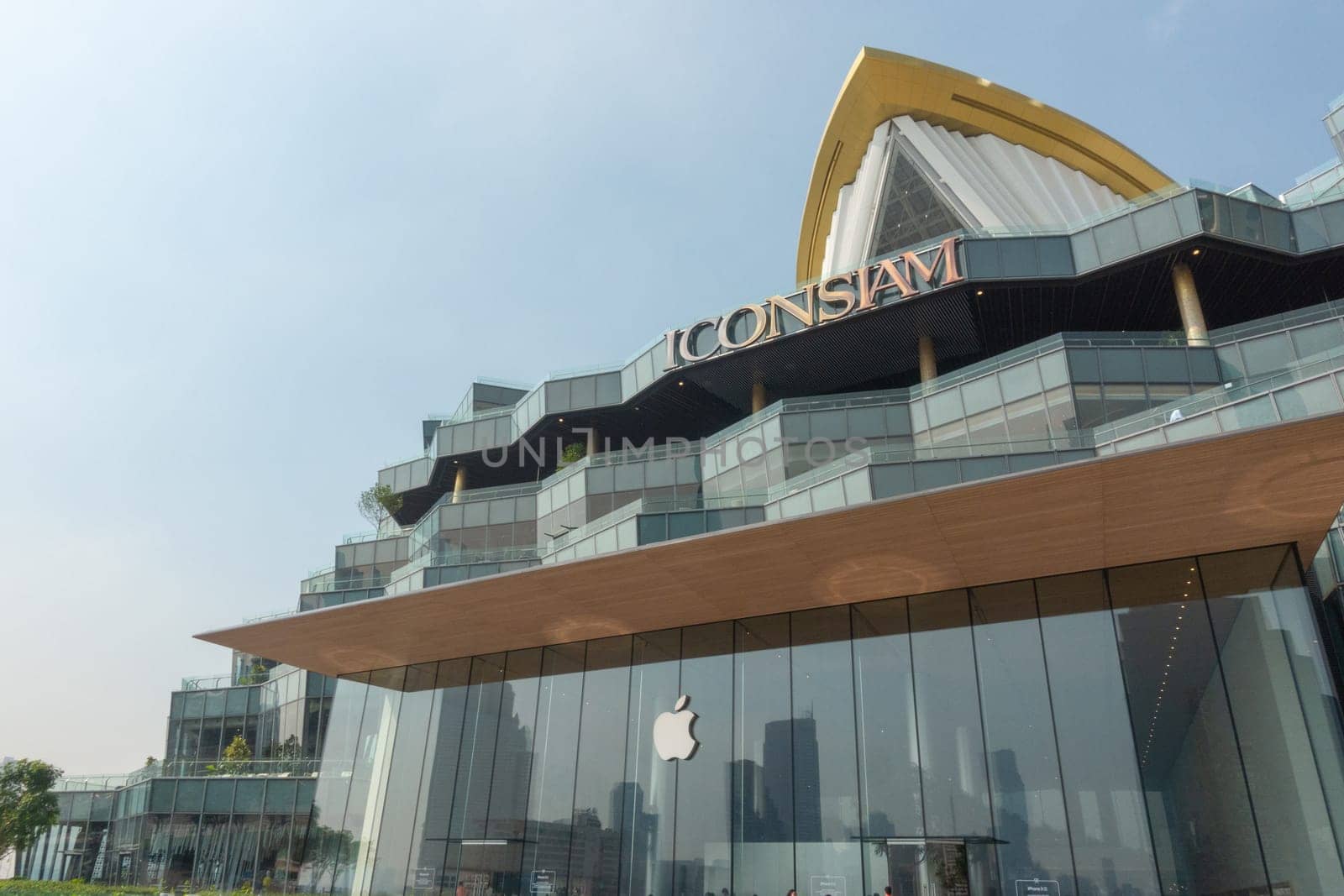 BANGKOK, THAILAND - 12 January 2019- View of an Apple store at the Icon Siam: a large shopping mall in Bangkok, Thailand