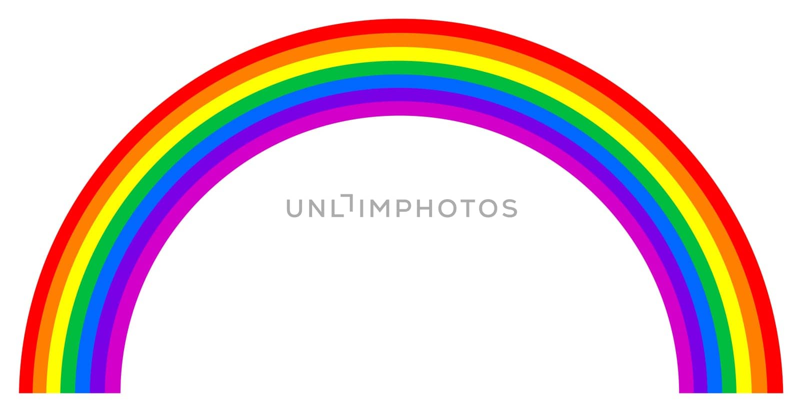 rainbow nature colorful curve arch illustration