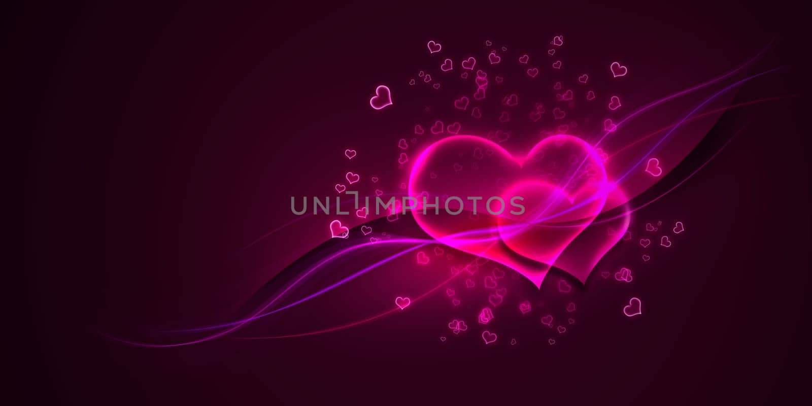 Valentine's day concept, graphic design