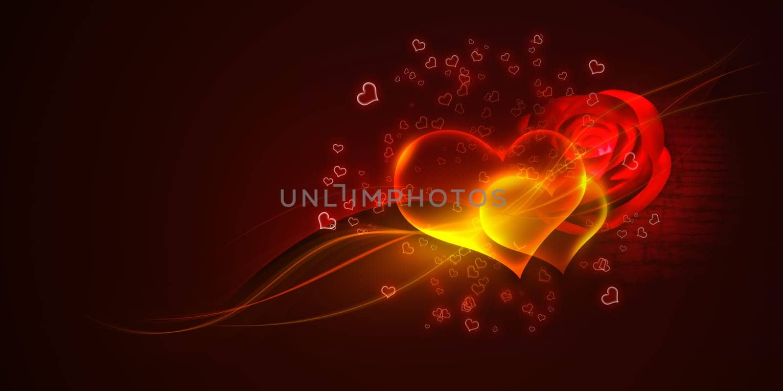 Valentine's day concept, graphic design